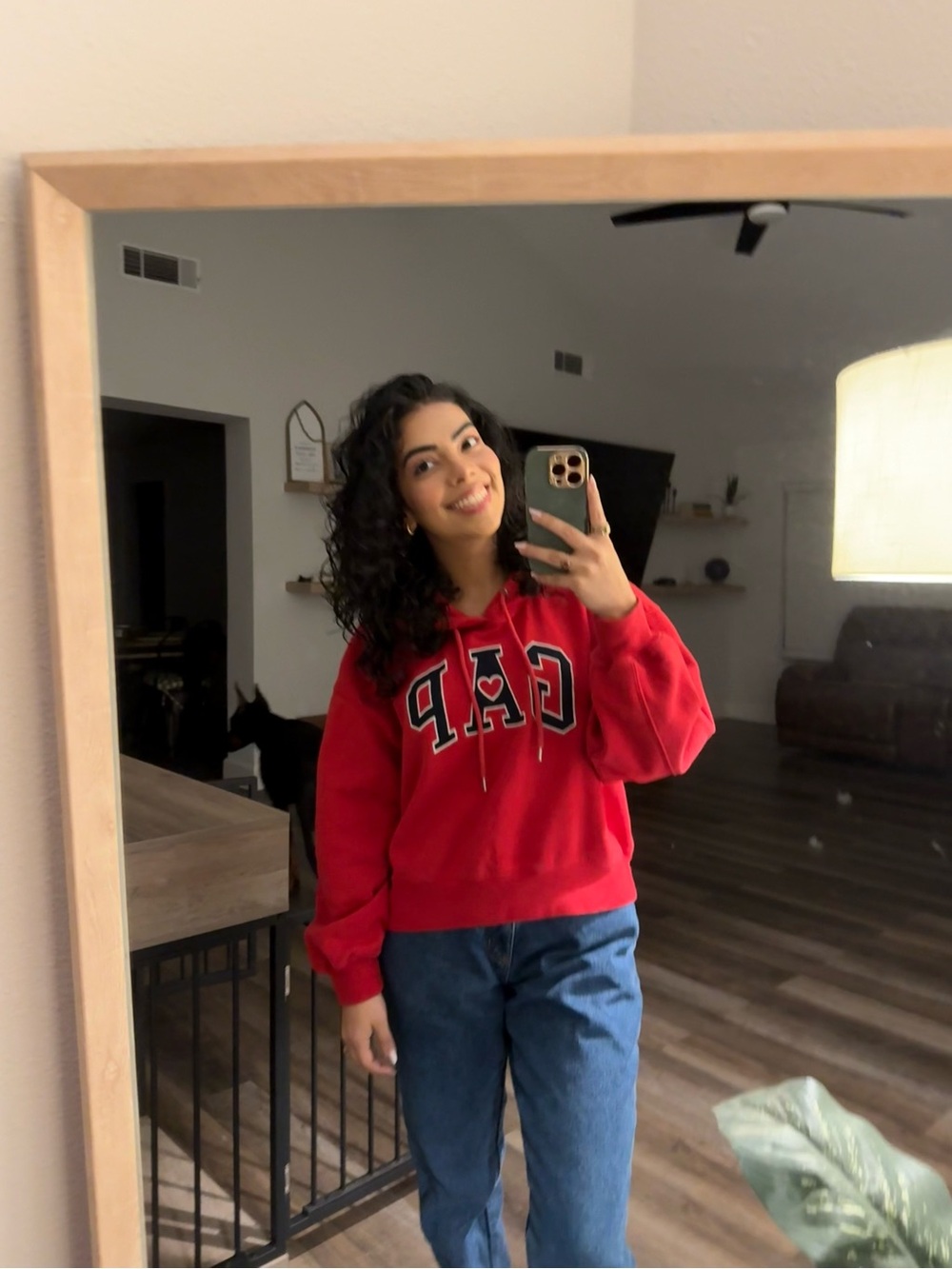 CARO BU Red Logo Hoodie - Classic Women's Pullover